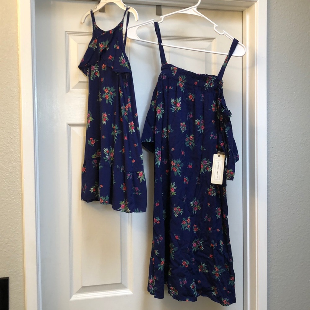 Mommy and me Peyton & Parker dresses blue. Bump friendly. Matching. Easter